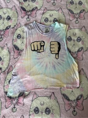 UNIF U Suck Tie-Dye Cropped Tank